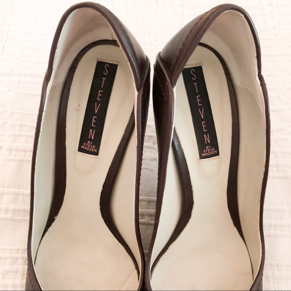 Steven Anguish Brown Leather Heel, Size 9 - Picture 3 of 8